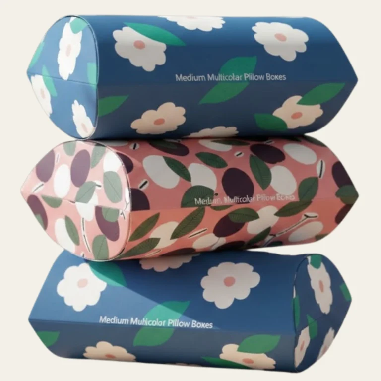 Medium Multicolor Pillow Boxes - Hot Custom Boxes