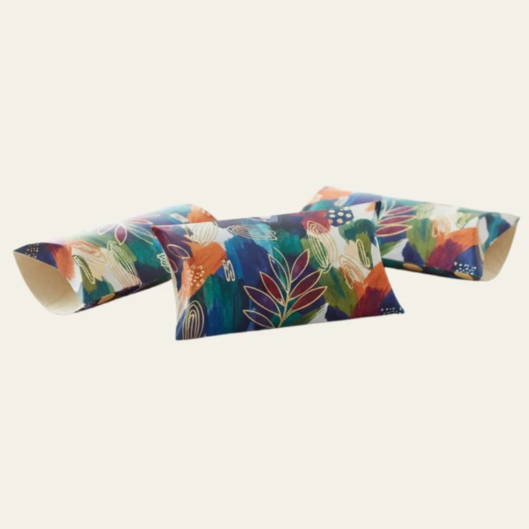 Medium Multicolor Pillow Boxes - Hot Custom Boxes