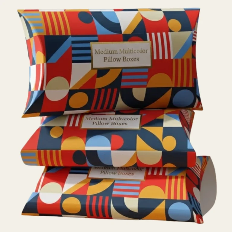 Medium Multicolor Pillow Boxes - Hot Custom Boxes
