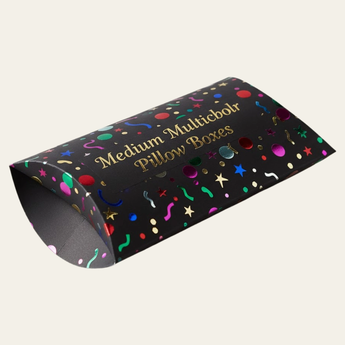 Medium Multicolor Pillow Boxes - Hot Custom Boxes