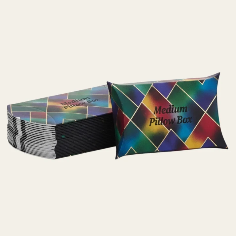 Medium Multicolor Pillow Boxes - Hot Custom Boxes