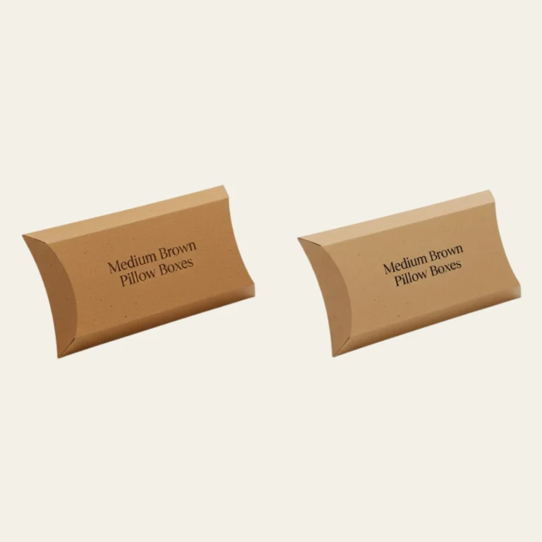 Medium Brown Pillow Boxes - Hot Custom Boxes