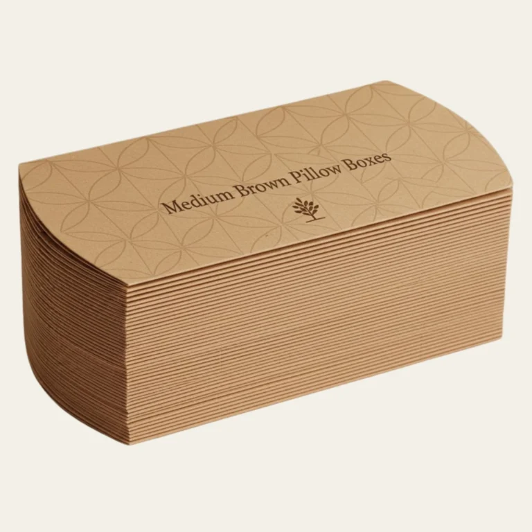 Medium Brown Pillow Boxes - Hot Custom Boxes