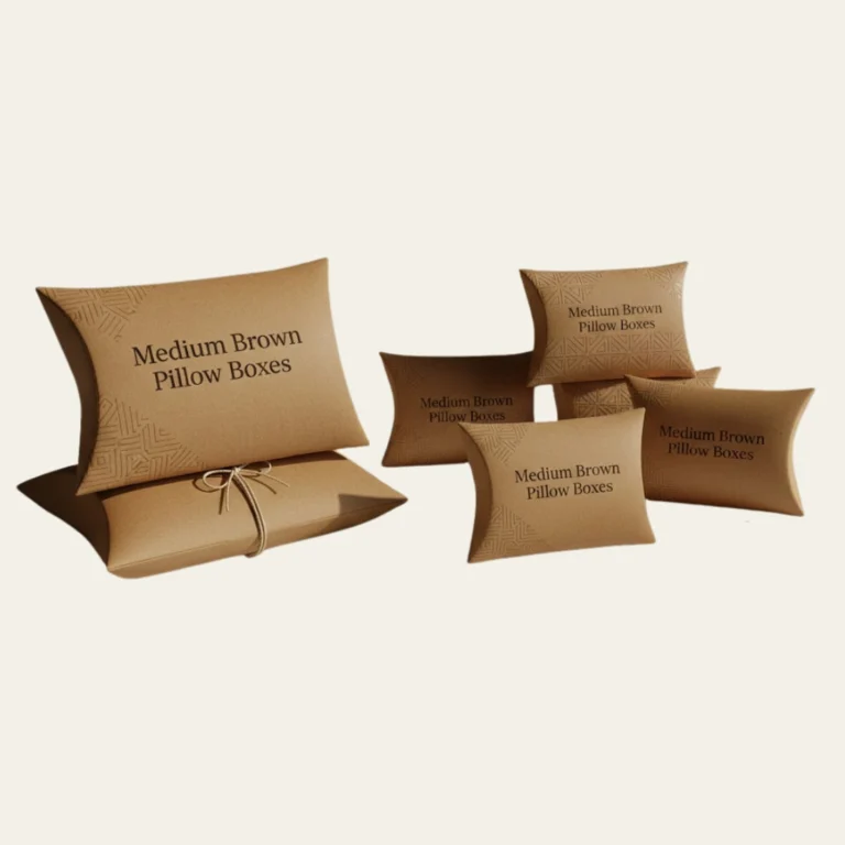 Medium Brown Pillow Boxes - Hot Custom Boxes