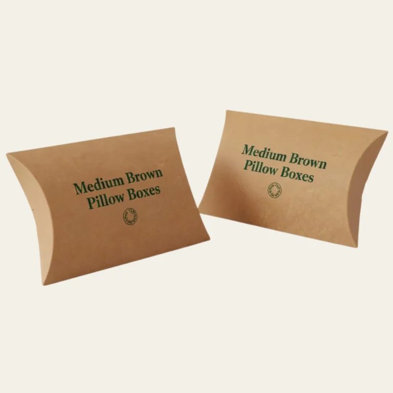 Medium Brown Pillow Boxes - Hot Custom Boxes