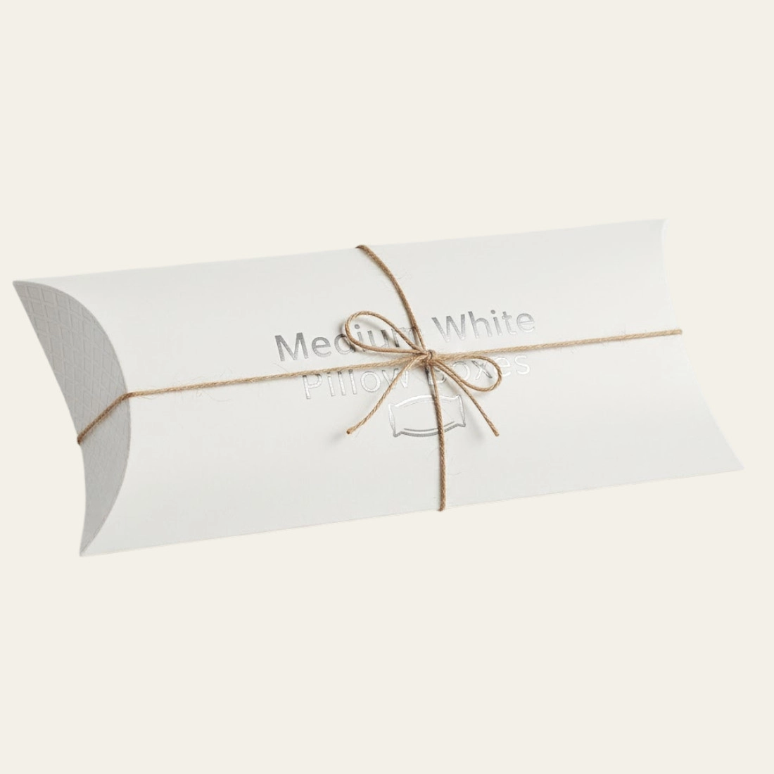 Medium White Pillow Boxes - Hot Custom Boxes