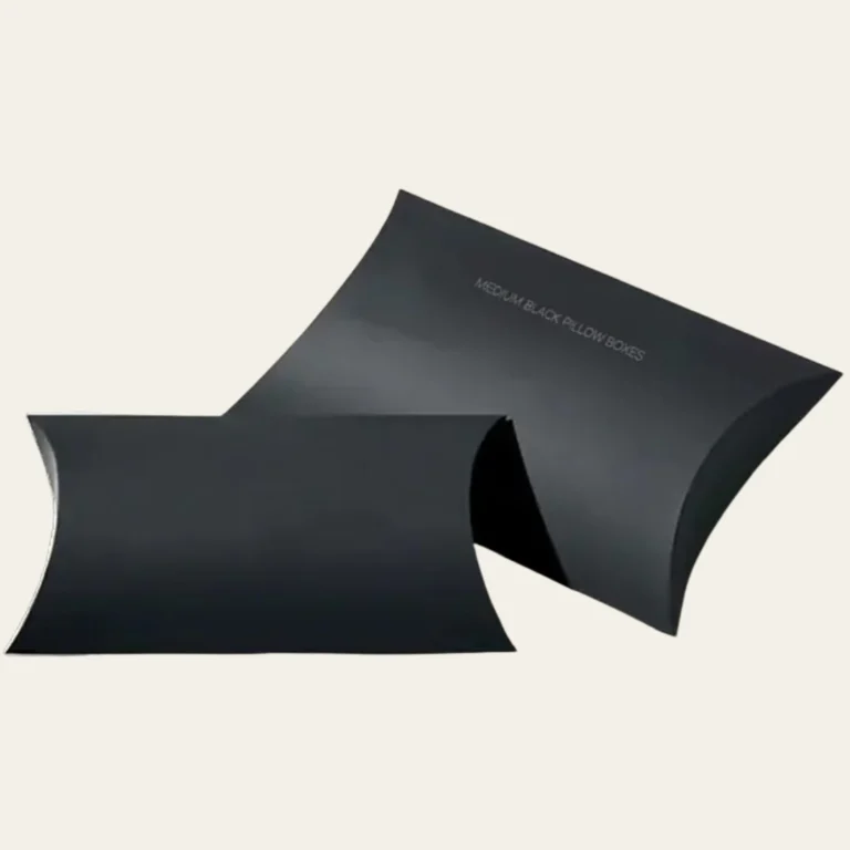 Medium Black Pillow Boxes - Hot Custom Boxes