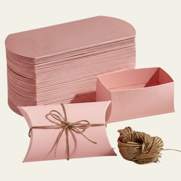 Small Pink Pillow Boxes - Hot Custom Boxes