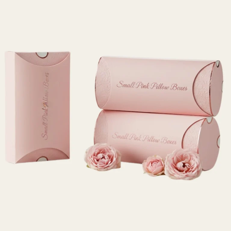 Small Pink Pillow Boxes - Hot Custom Boxes