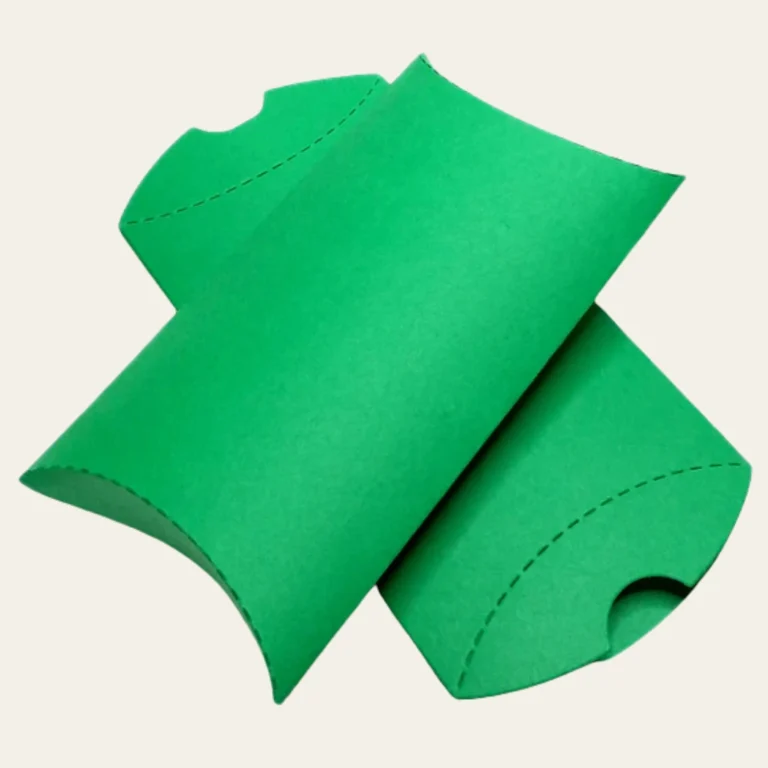 Small Green Pillow Boxes - Hot Custom Boxes