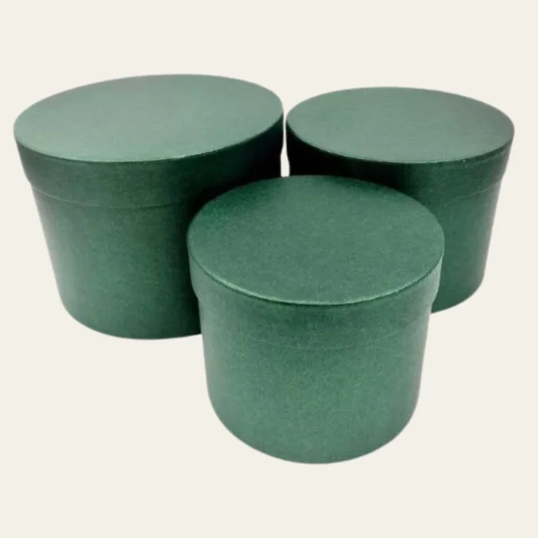 Green Round Boxes - Hot Custom Boxes
