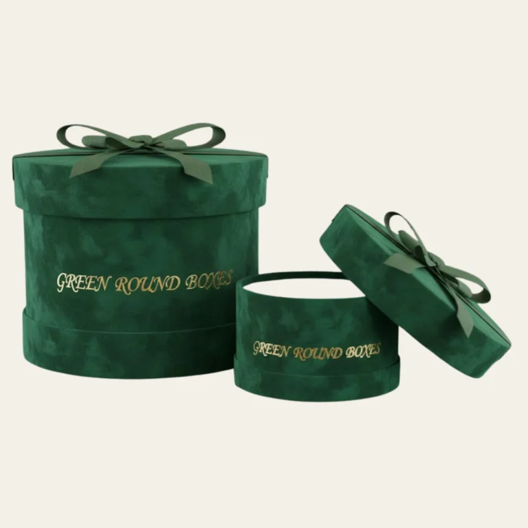 Green Round Boxes - Hot Custom Boxes