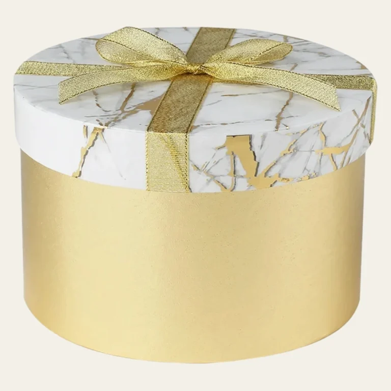 Golden Round Boxes - Hot Custom Boxes