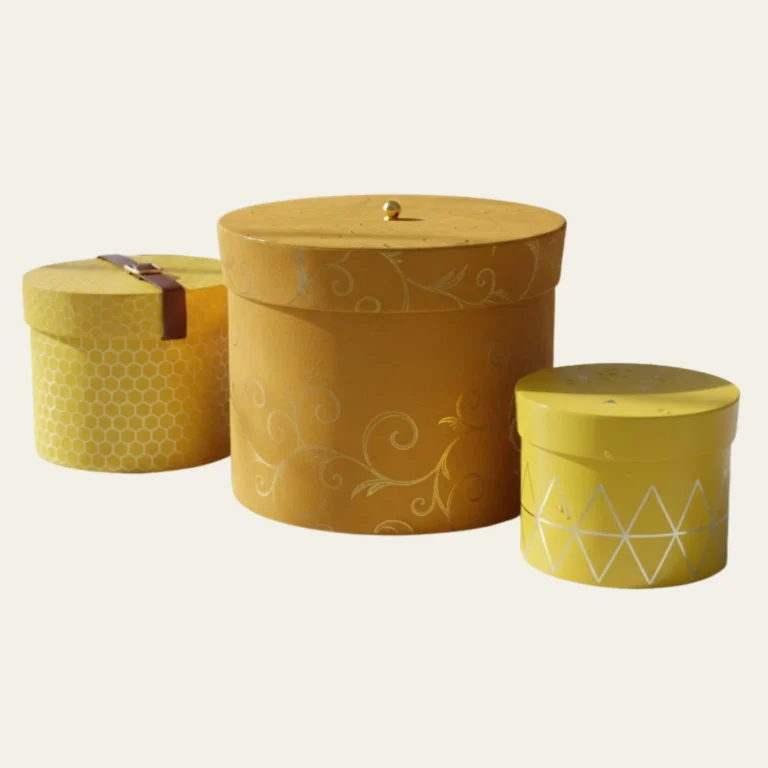Yellow Round Boxes - Hot Custom Boxes