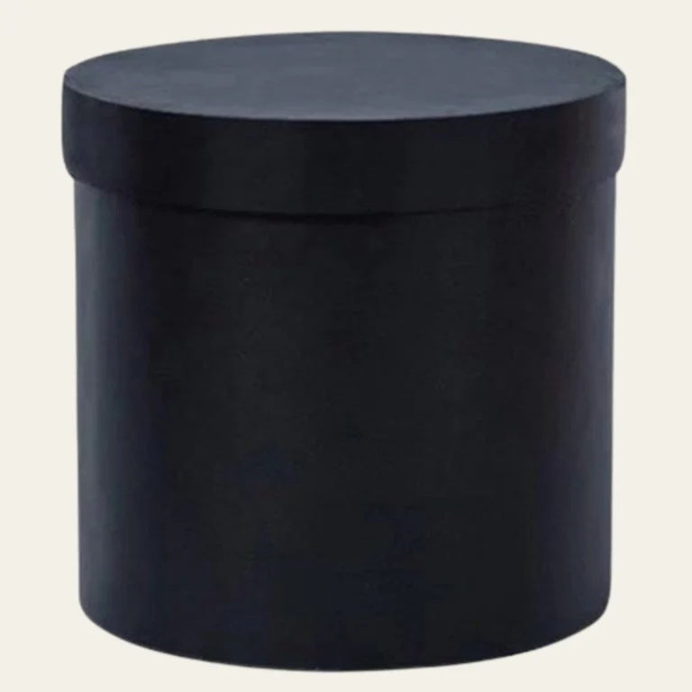 Black Round Boxes - Hot Custom Boxes