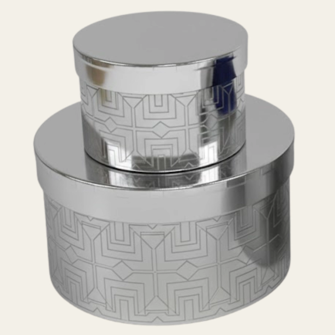 Silver Round Boxes - Hot Custom Boxes