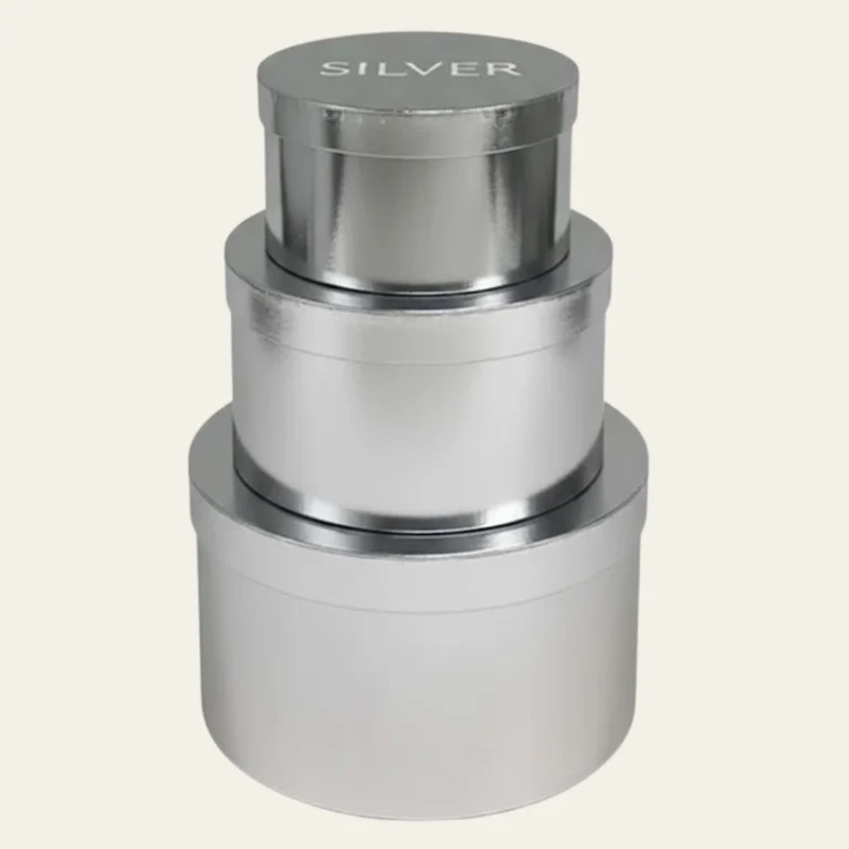 Silver Round Boxes - Hot Custom Boxes