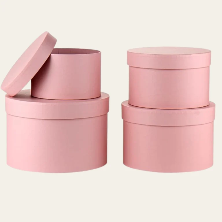 Buy Pink Round Boxes Wholesale | Custom Pink Round Packaging