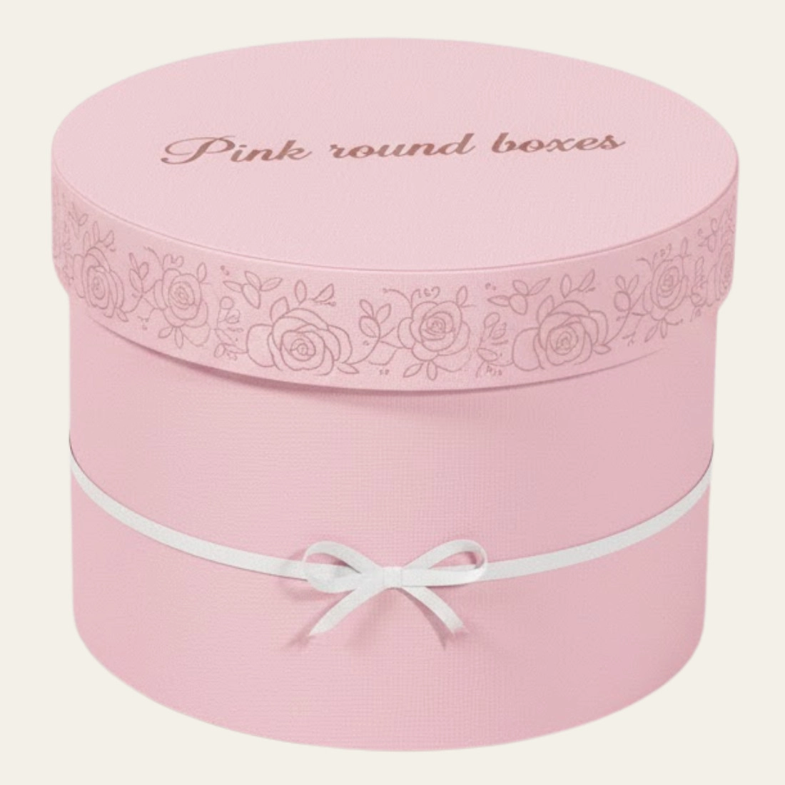 Pink Round Boxes - Hot Custom Boxes