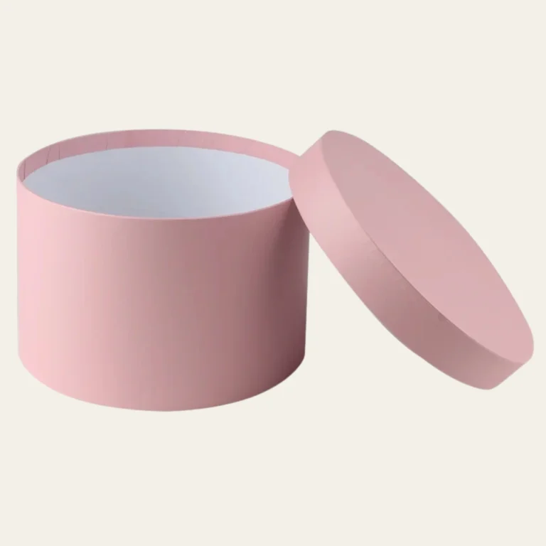 Pink Round Boxes - Hot Custom Boxes