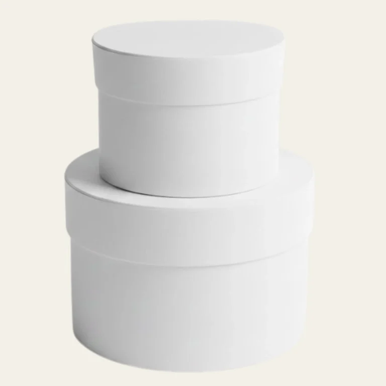 White Round Boxes - Hot Custom Boxes