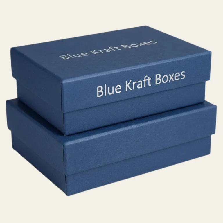 Blue Kraft Boxes - Hot Custom Boxes