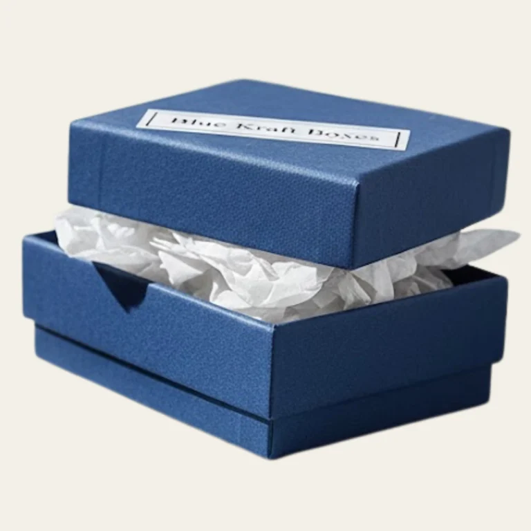 Blue Kraft Boxes - Hot Custom Boxes