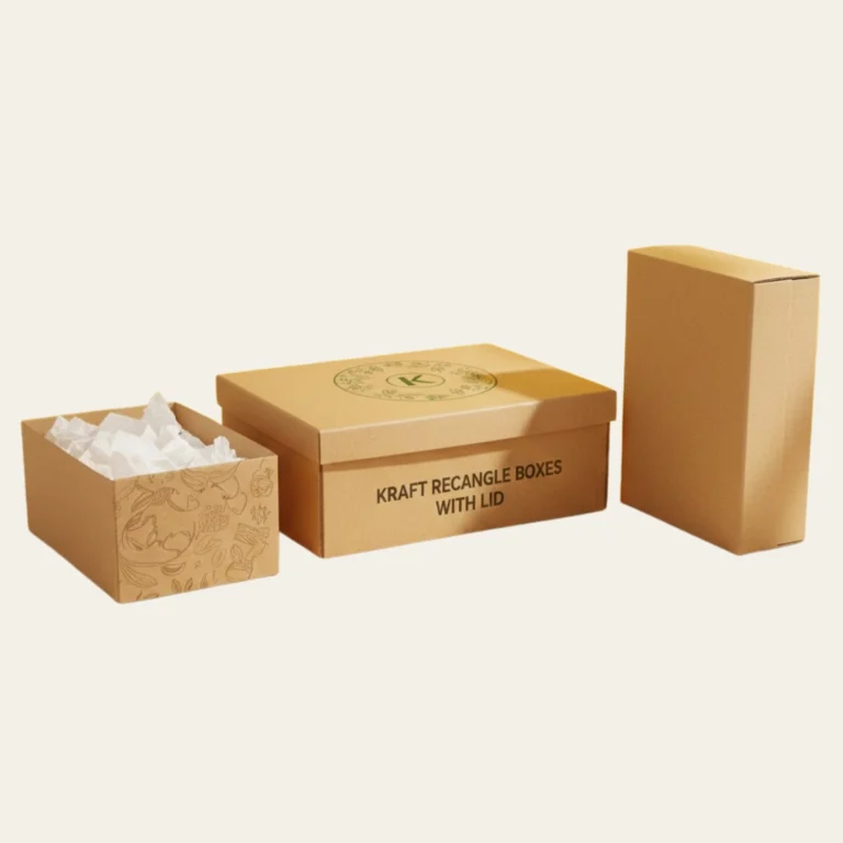 Kraft Rectangle Boxes with Lid - Hot Custom Boxes