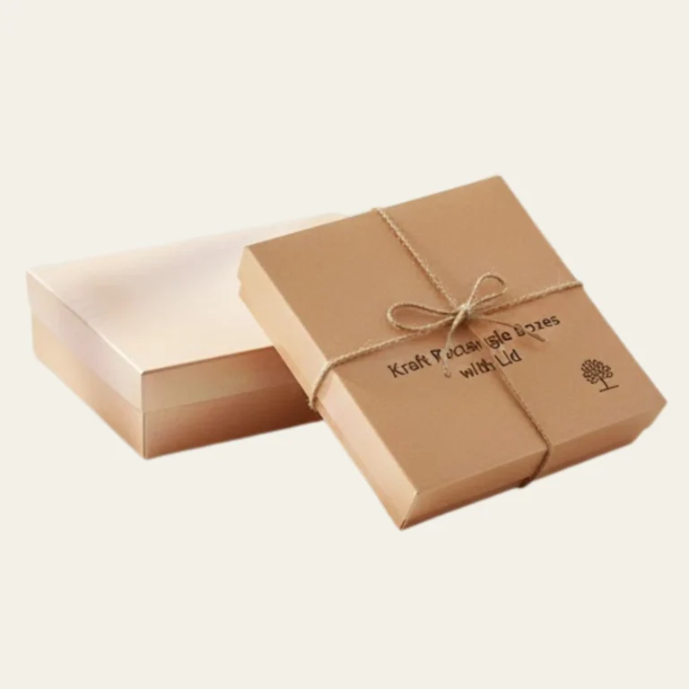 Kraft Rectangle Boxes with Lid - Hot Custom Boxes