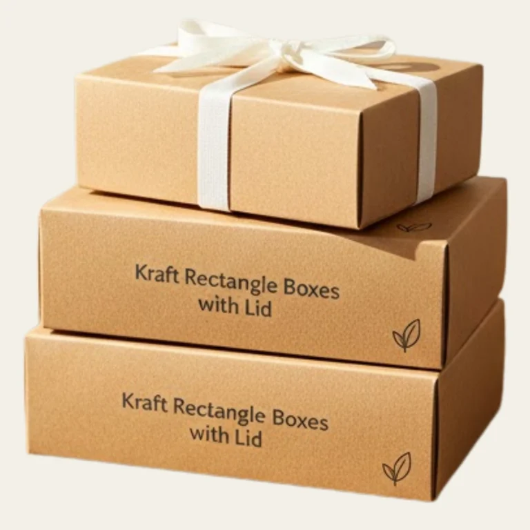 Kraft Rectangle Boxes with Lid - Hot Custom Boxes