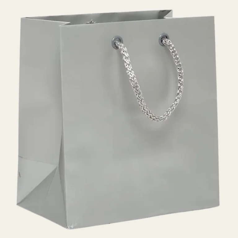 Gray Paper Bags - Hot Custom Boxes