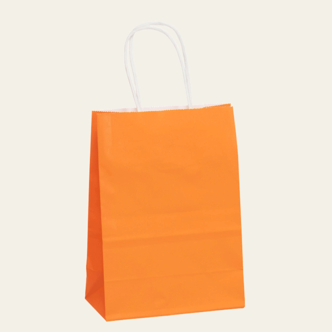 Orange Paper Bags - Hot Custom Boxes