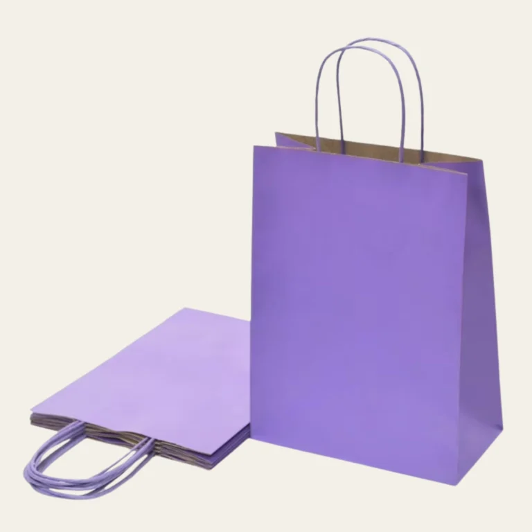 Purple Paper Bags - Hot Custom Boxes