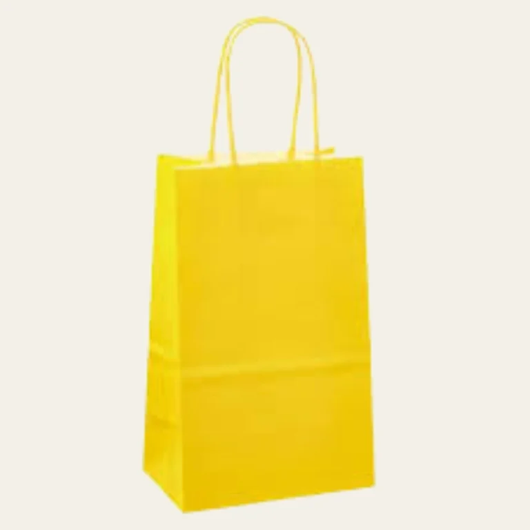 Yellow Paper Bags - Hot Custom Boxes