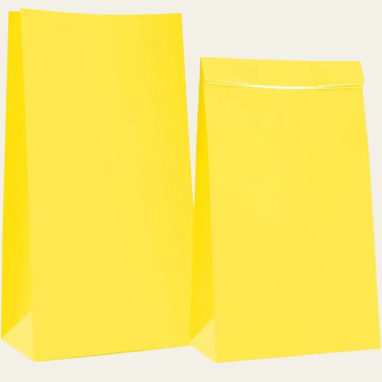 Yellow Paper Bags - Hot Custom Boxes