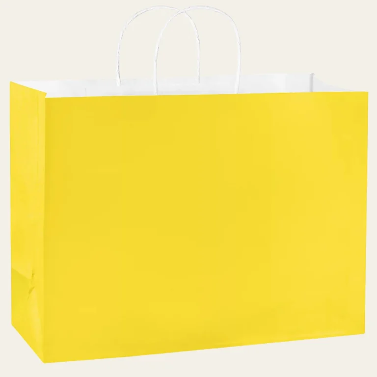 Yellow Paper Bags - Hot Custom Boxes