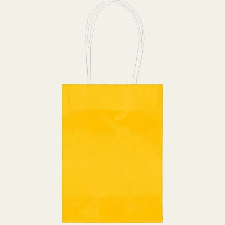 Yellow Paper Bags - Hot Custom Boxes