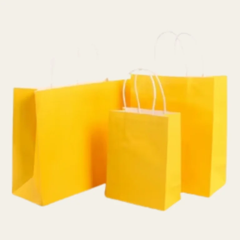Yellow Paper Bags - Hot Custom Boxes