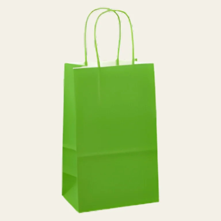 Green Paper Bags - Hot Custom Boxes