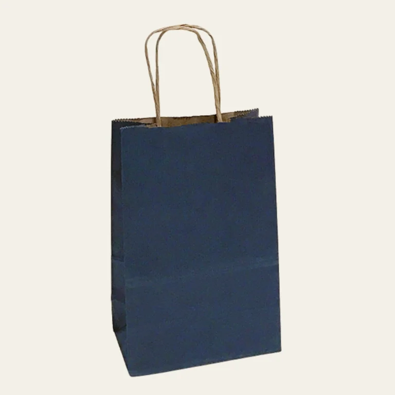 Blue Paper Bags - Hot Custom Boxes
