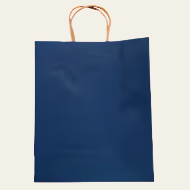 Blue Paper Bags - Hot Custom Boxes