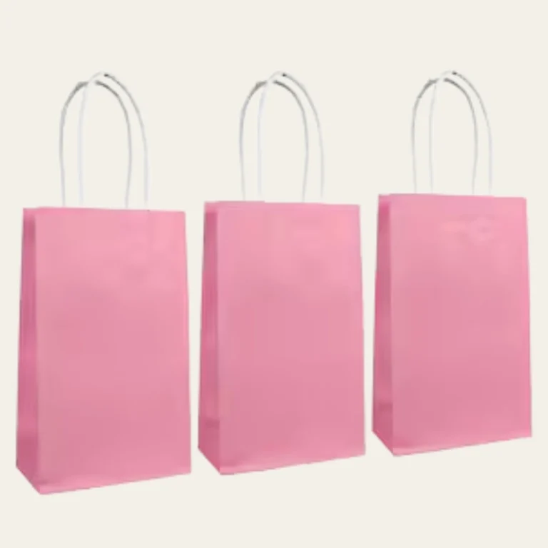 Pink Paper Bags - Hot Custom Boxes