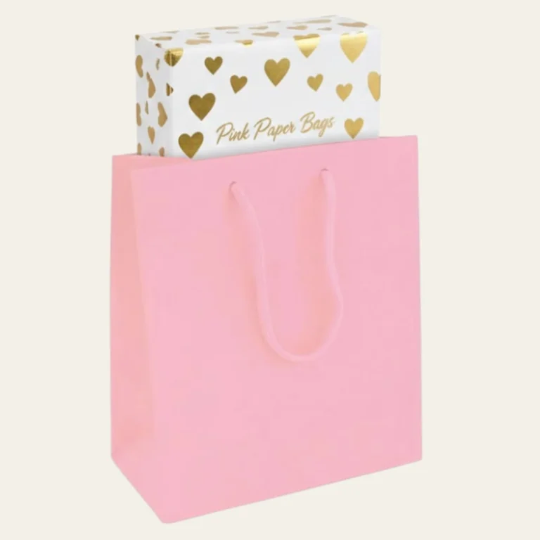 Pink Paper Bags - Hot Custom Boxes