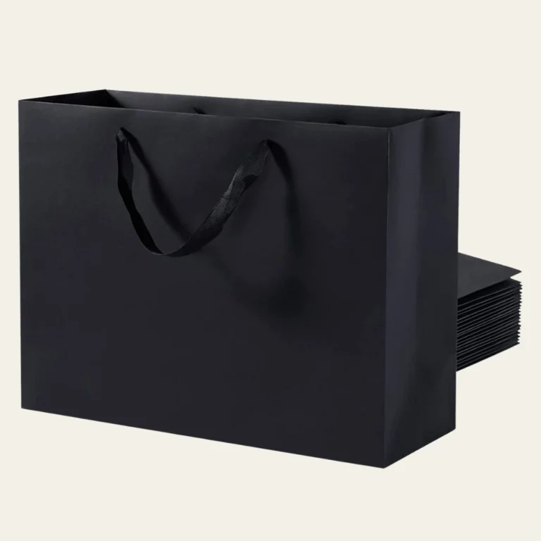Black Paper Bags - Hot Custom Boxes