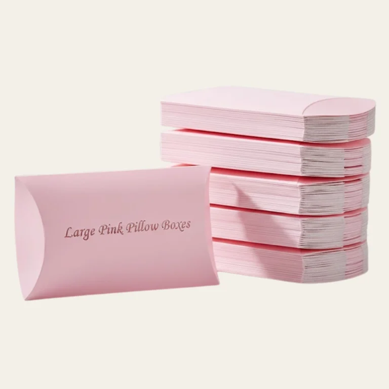 Large Pink Pillow Boxes - Hot Custom Boxes
