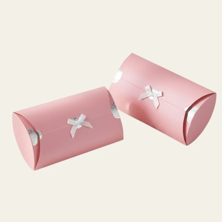 Large Pink Pillow Boxes - Hot Custom Boxes
