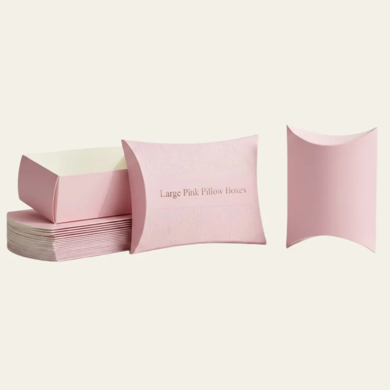 Large Pink Pillow Boxes - Hot Custom Boxes