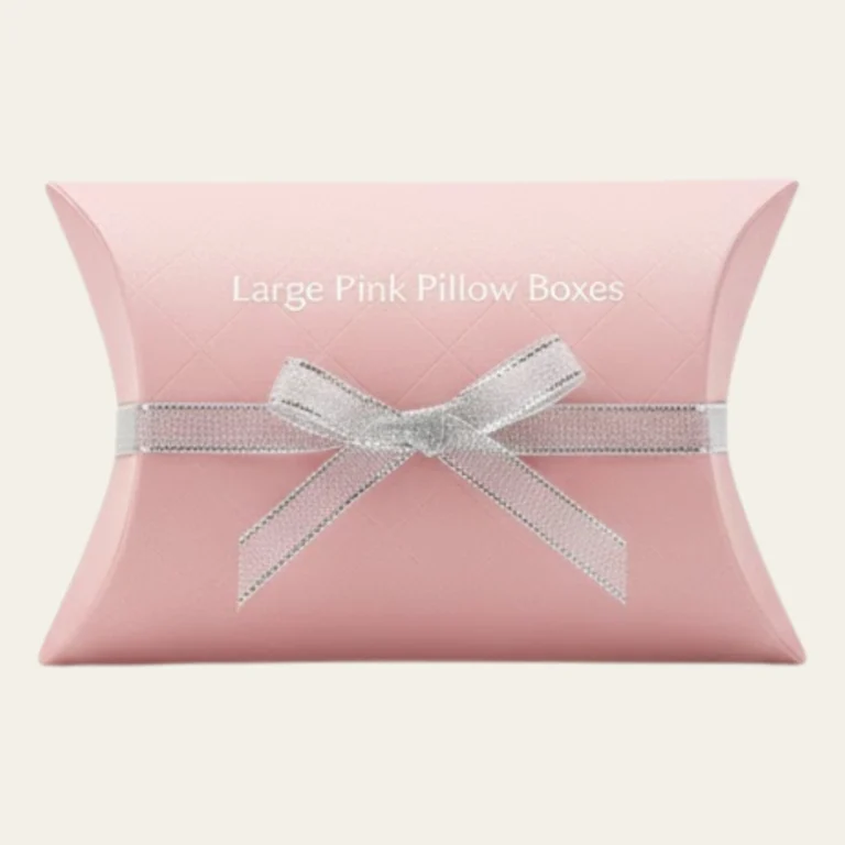 Large Pink Pillow Boxes - Hot Custom Boxes