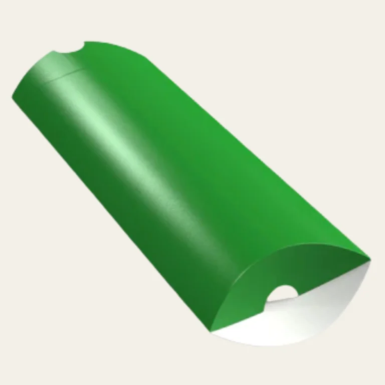 Large Green Pillow Boxes  - Hot Custom Boxes
