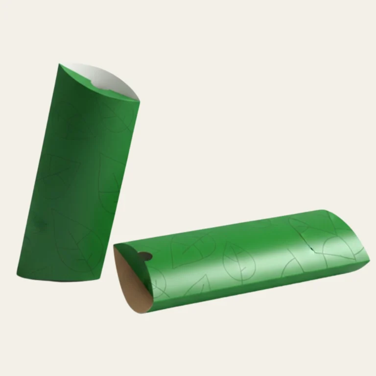 Large Green Pillow Boxes  - Hot Custom Boxes